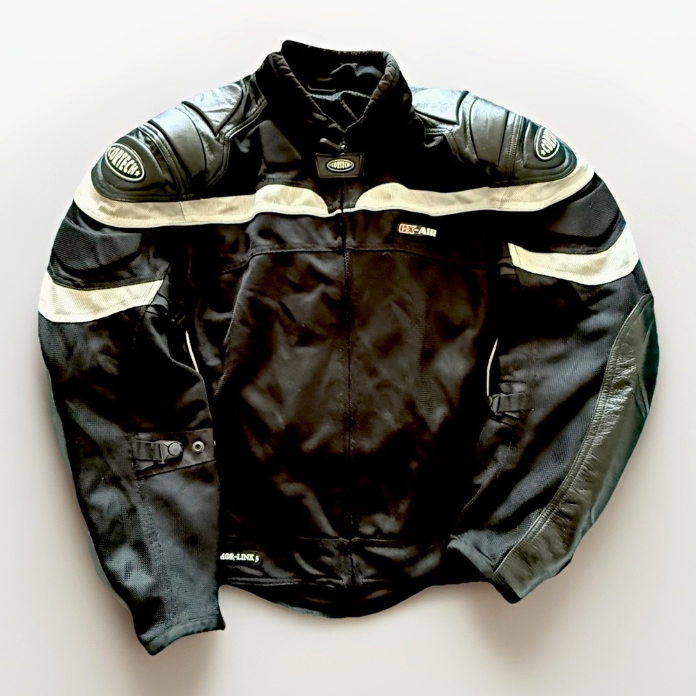 Cortech Motorcycle Jacket GX Air Armor Link 3 Black Mesh Riding Street Mens L/44